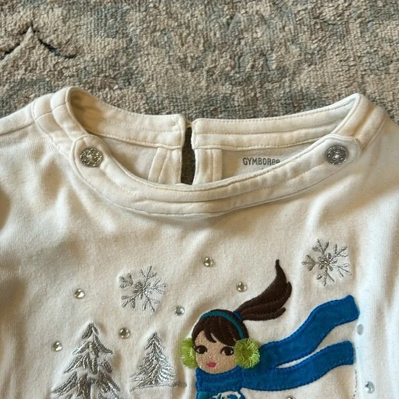 Gymboree embroidered Skier Shirt Girls size 9 - Picture 4 of 8